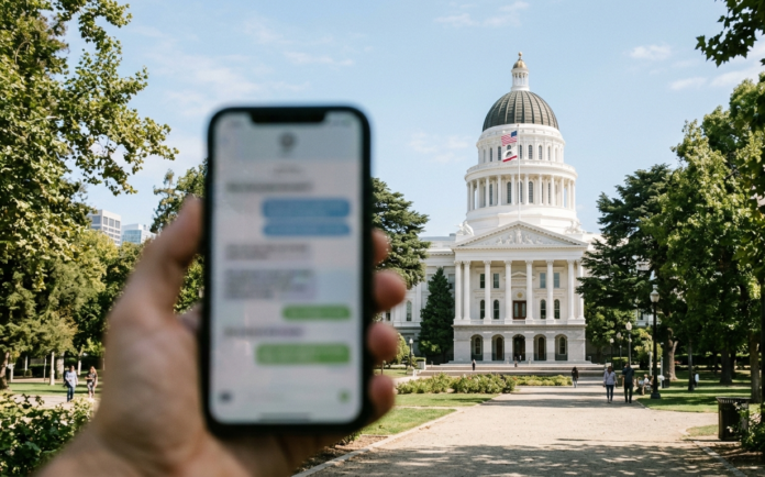 California State Capitol building representing pending state legislation on AI chatbot safety for minors